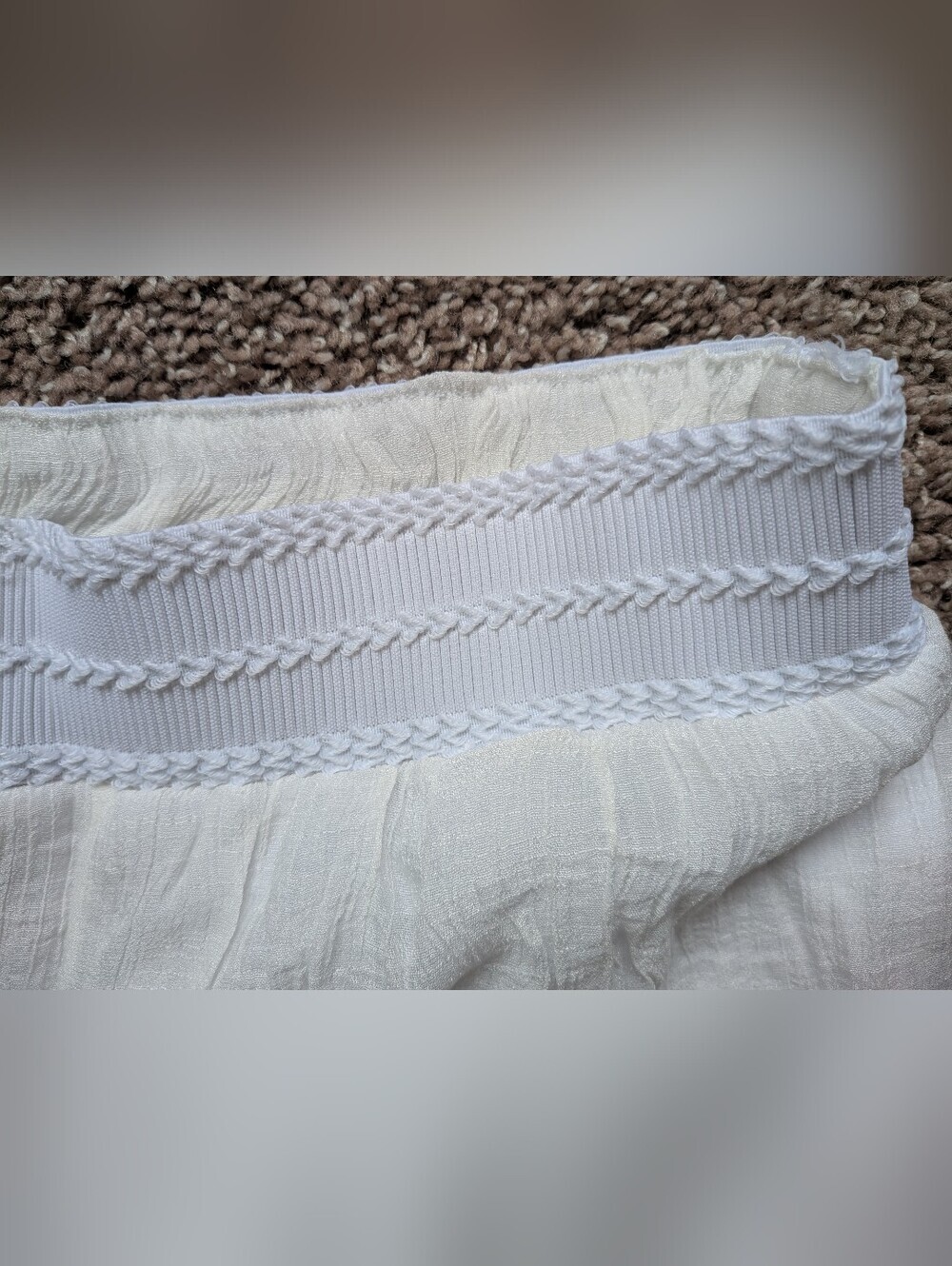 Apt. 9 Wide Leg White Gauze Pants Women's Large - Picture 6 of 11
